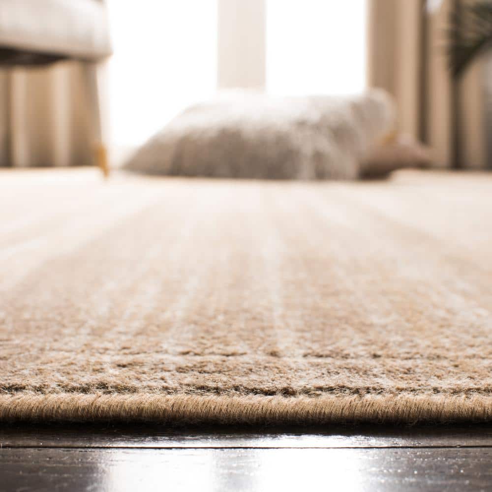 Handmade Caramel Viscose Rectangular Area Rug