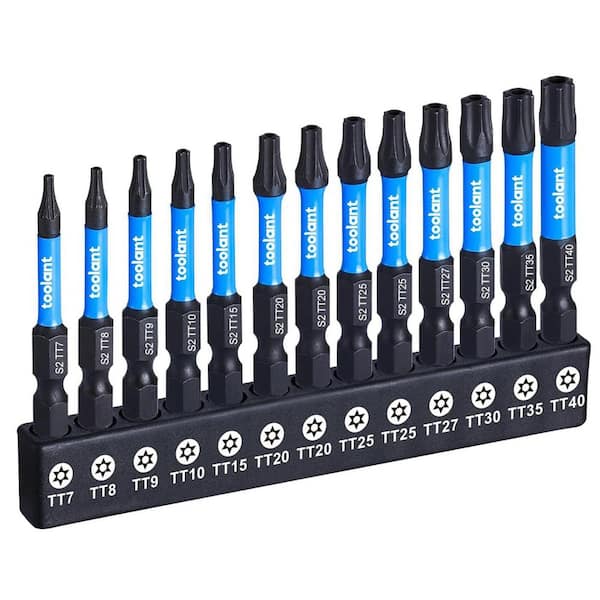 Unbranded 27pcs S2 Steel Security Torx Bit Set with CNC Machined Tips for Impact Driver Drill and Screwdriver (1-Pack)