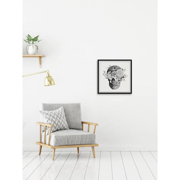 MURRAL - 【3日まで】MURRAL♡Framed flower top (Gray) Light Grey and White Metal Flower Wall Decor (Set of 3
