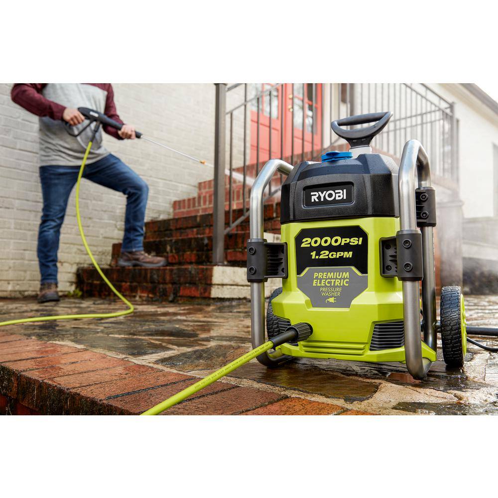 RYOBI RY142022-SC 2000 PSI 1.2 GPM Cold Water Electric Pressure Washer with Surface Cleaner