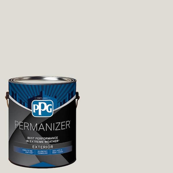 1 gal. PPG0999-1 In The Cloud Satin Exterior Paint