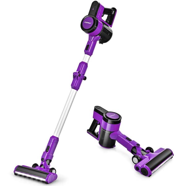 Costway Purple Cordless Bagless 3-in-1 Handheld Stick Vacuum Cleaner