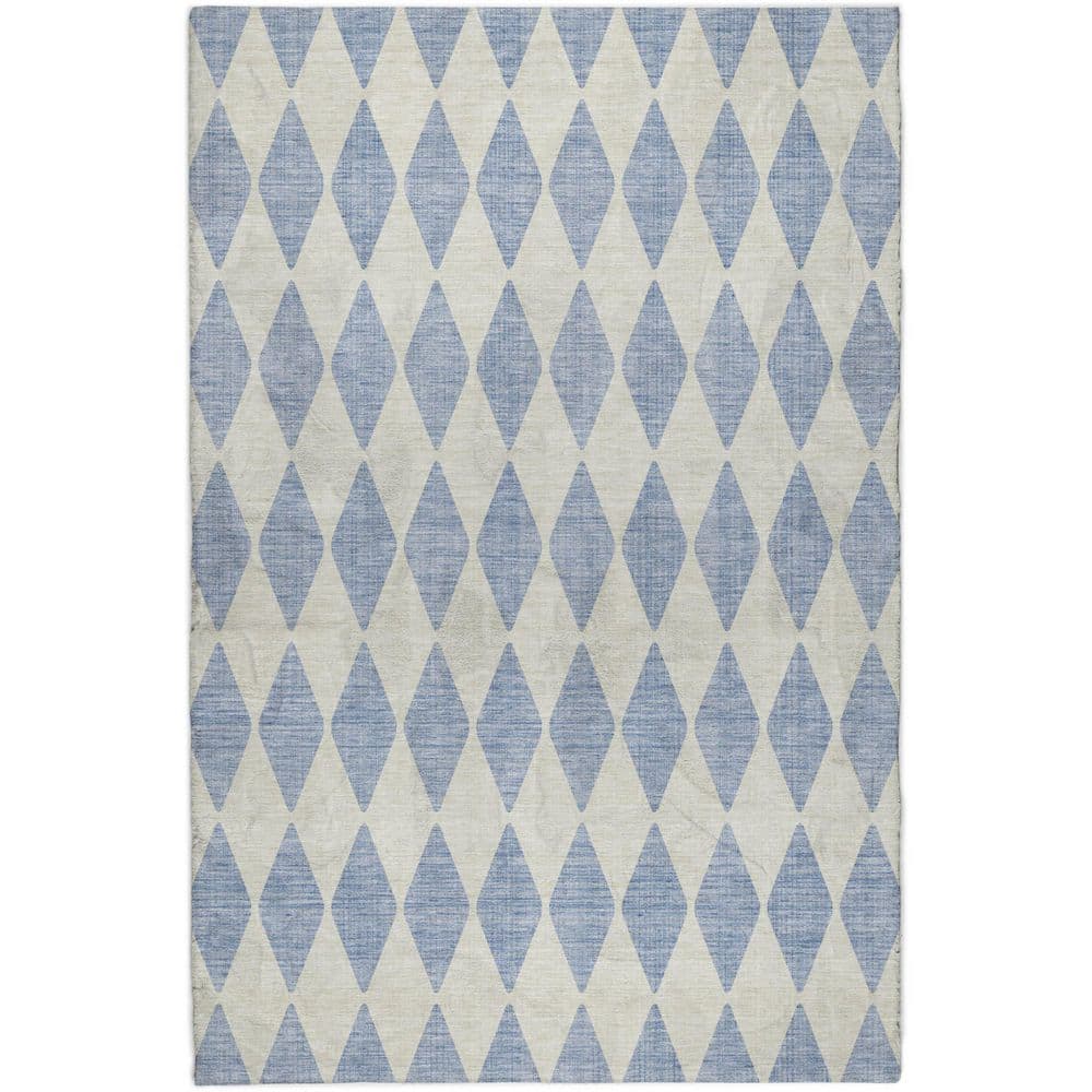 Dream Shag Premium Machine Washable Abstract ADS578 Sky 3 ft. x 5 ft. Area Rug price history on PriceWatchPro