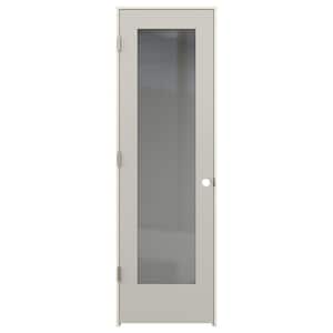 24 in. x 80 in. Tria Ash Right-Hand Mirrored Glass Molded Composite Single Prehung Interior Door