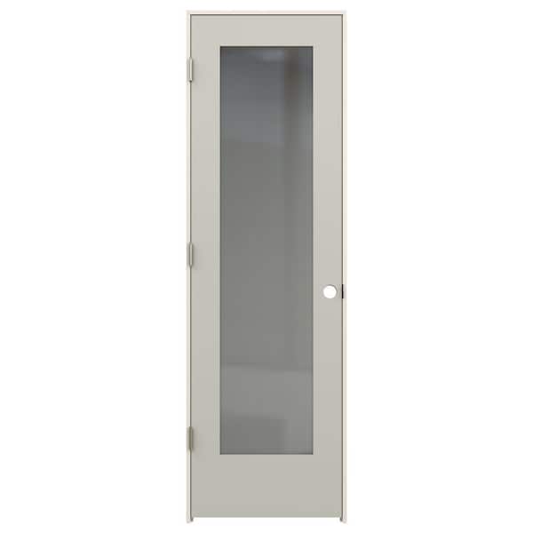 JELD-WEN 24 in. x 80 in. Tria Ash Right-Hand Mirrored Glass Molded Composite Single Prehung Interior Door