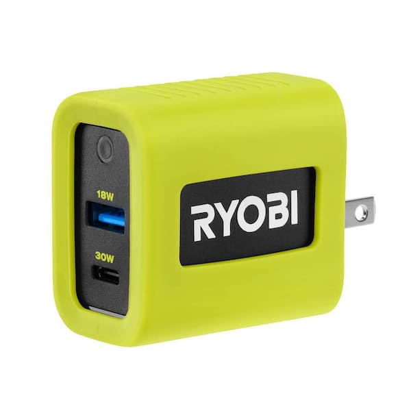 RYOBI 30 Watt USB Wall Charger
