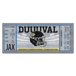 NFL - Jacksonville Jaguars 30 in. x 72 in. Indoor Ticket Runner Rug