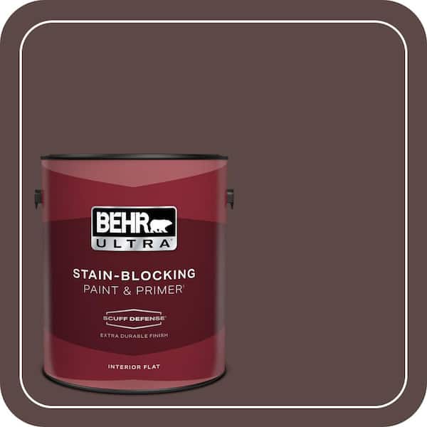 BEHR ULTRA 1 gal. #MQ1-58 Chocolate Soul Extra Durable Flat Interior Paint & Primer