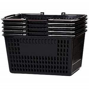 Black Plastic Caddy Basket (Set of 5 Baskets)