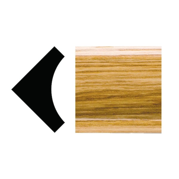 5093 - 5/16 in. x 31/32 in. x 96 in. PVC Composite Imperial Oak Inside Corner Cove Moulding