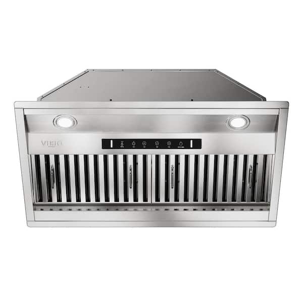 42in. 900 CFM Convertible Insert Range Hood in Stainless Steel with washable Filters and Gesture Control