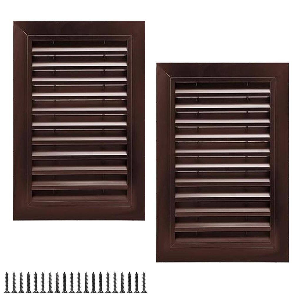 12 x 18 Gable Vent Brown Aluminum Alloy Wall Vents with Screen for Shed Attic Ventilation 2-Pack price history on PriceWatchPro