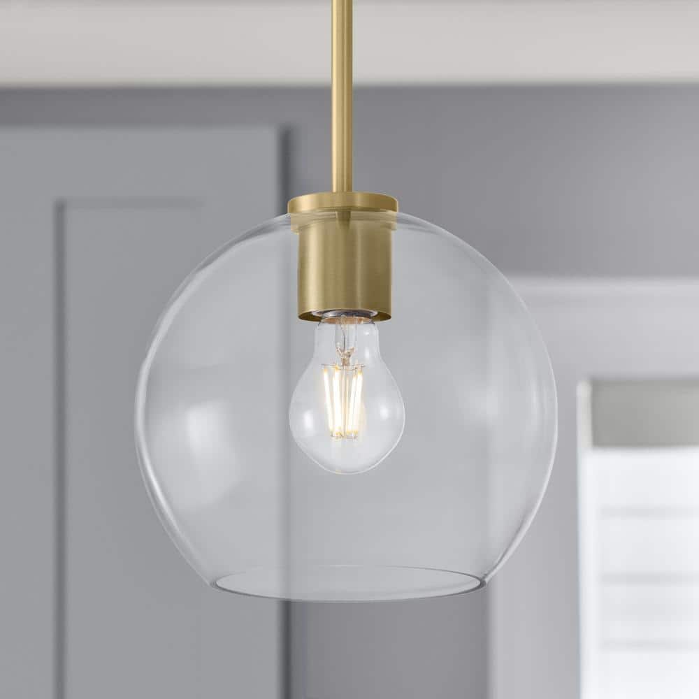 Buy Brushed Gold Pendant Light Kit with Full Metal Rod Online at Lowest