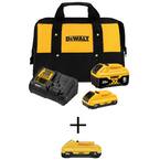 20-Volt MAX Lithium-Ion Battery Starter Kit with (1) 6.0Ah Battery, (2) 4.0Ah Battery & Charger