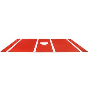 6 ft. x 12 ft. Baseball/Softball Hitting Mat With Inlaid Turf Homeplate