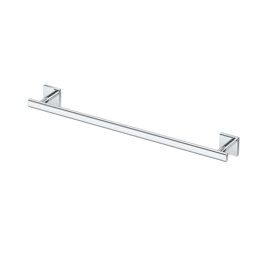 18-Inch Polished Chrome Wall Mounted Towel Bar