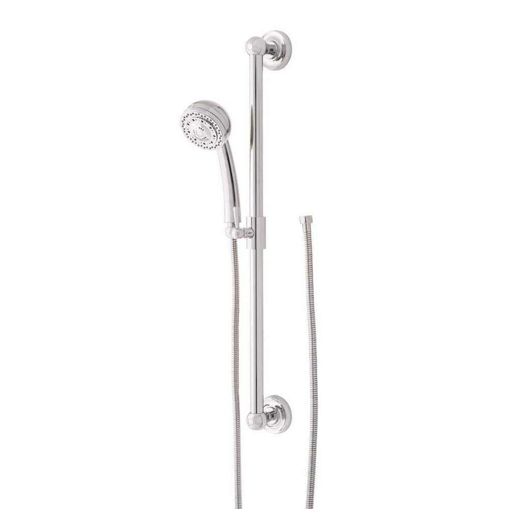 Chrome Adjustable Height Multifunction Hand Shower with Slide Bar
