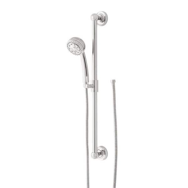 5-Spray Wall Mounted Handheld Shower Head 1.8 GPM in Chrome