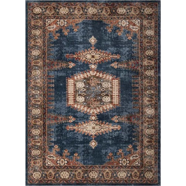 Unique Loom Utopia Larissa Blue 10' 0 x 14' 1 Area Rug