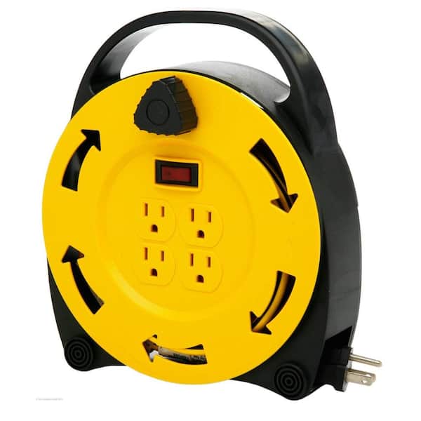 Designers Edge 20 ft. Plastic 4 Outlet 16/3 SJTW-DISCONTINUED
