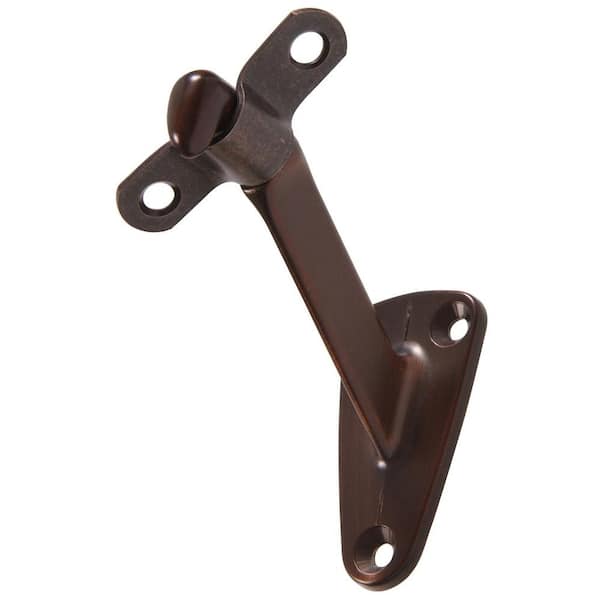 Hardware Essentials Antique Bronze Heavy Duty Handrail Bracket (5-Pack)