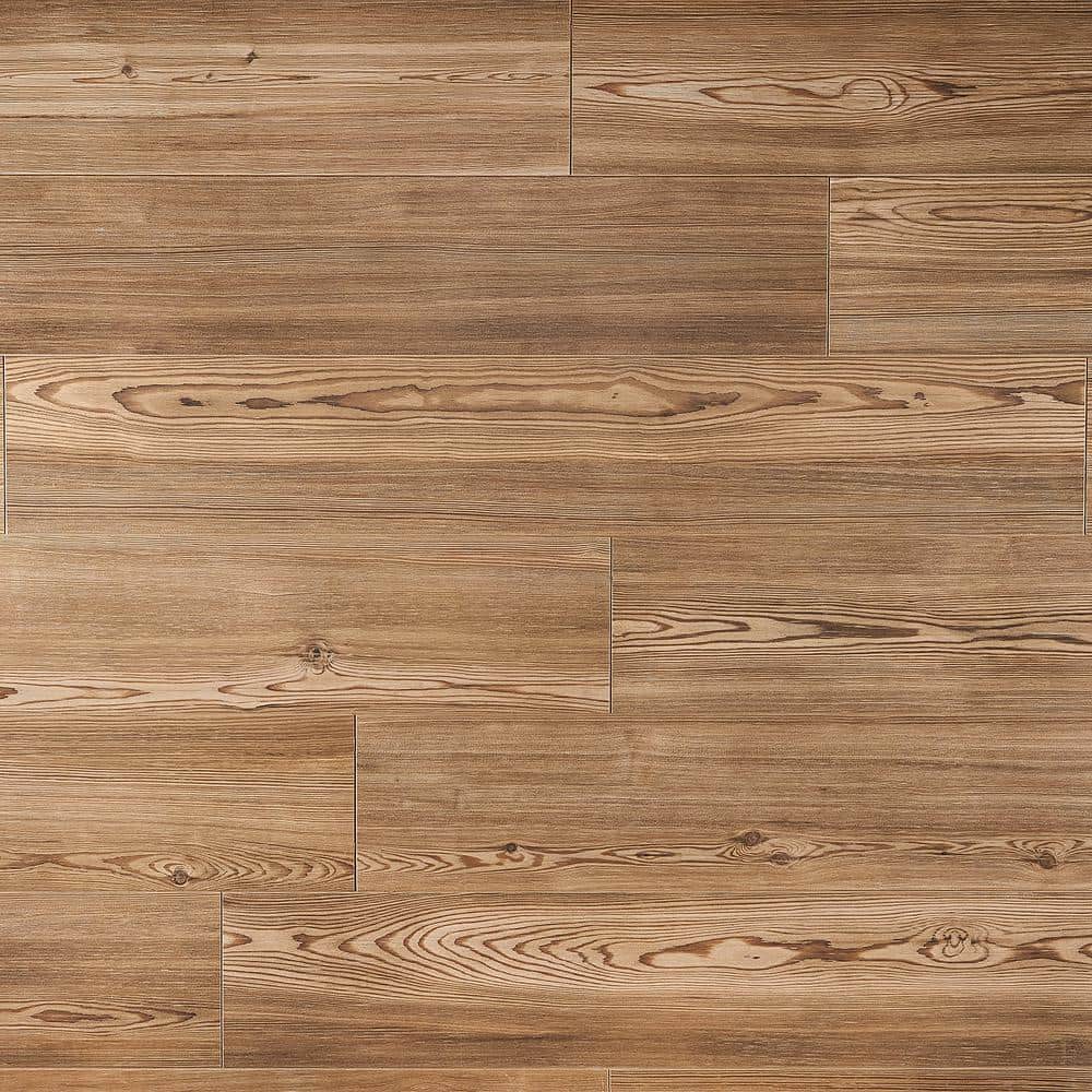 Teakwood 8" x 48" Matte Brown Porcelain Tile