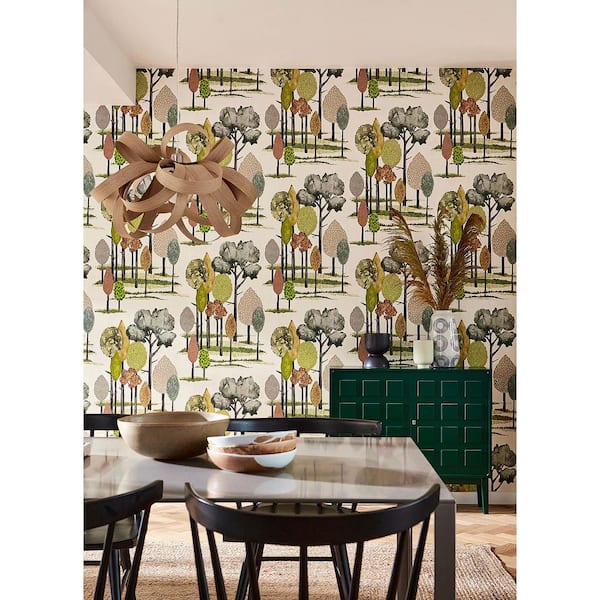 Green Cypress Olive Tall Trees Wallpaper Sample