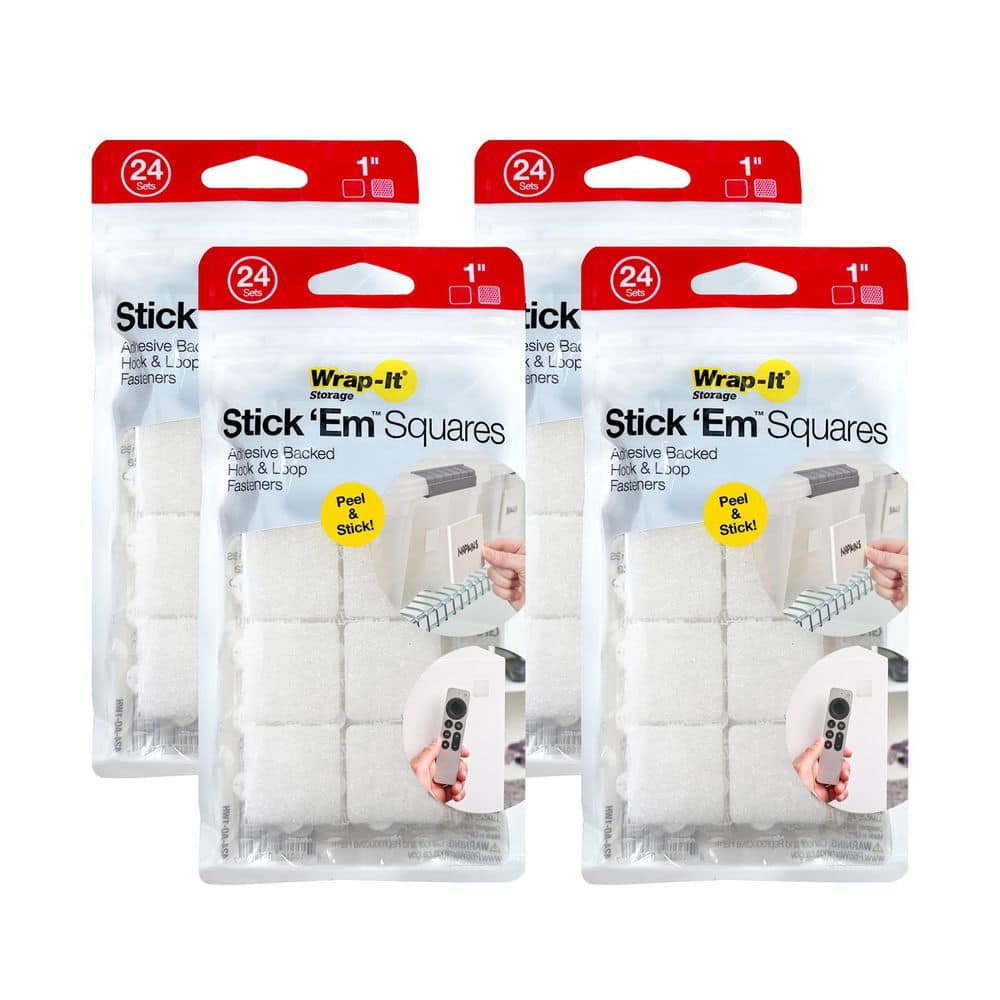 1 in. Stick 'Ems Adhesive Backed Hook and Loop Squares (96-Sets) price history on PriceWatchPro