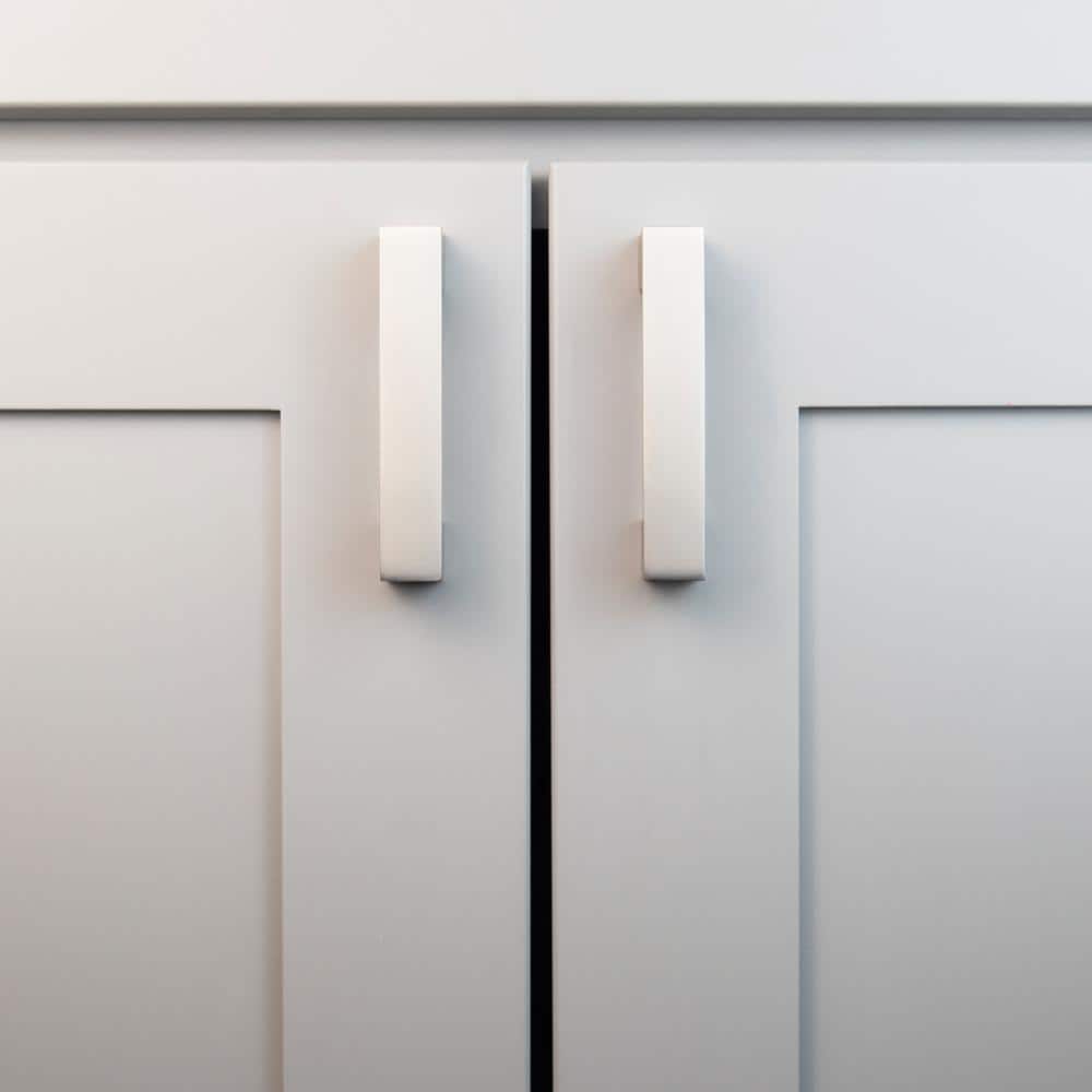 Satin Nickel 3-Inch Modern Bar Cabinet Pulls