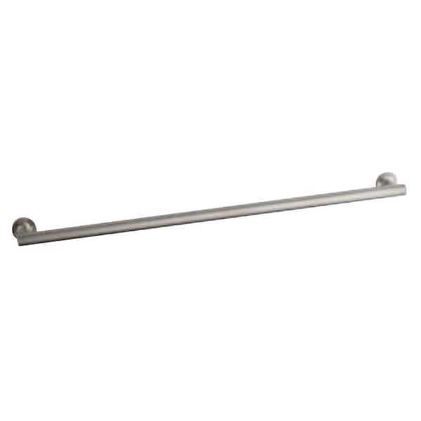 KOHLER Purist 36 in. x 2.4375 in. Concealed Screw Grab Bar in Brushed Stainless