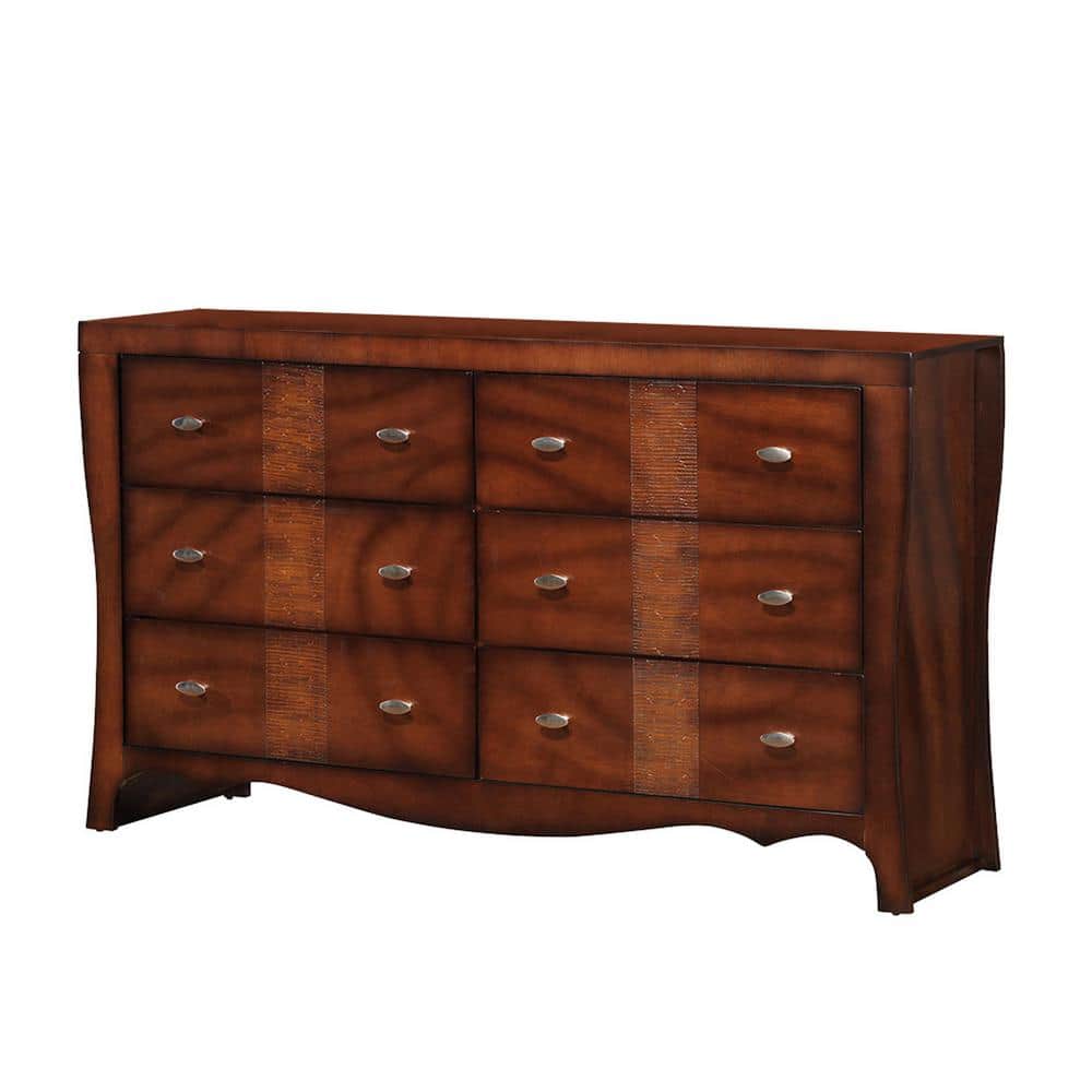 Jansen Medium Espresso 6-Drawer Dresser