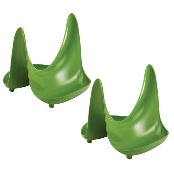 Green Pot Lid Stand/Spoon Rest (2-Pack)
