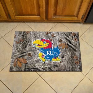 University of Kansas 19 in. x 30 in. Rubber Scraper Door Mat