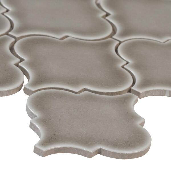 dove grey arabesque tile