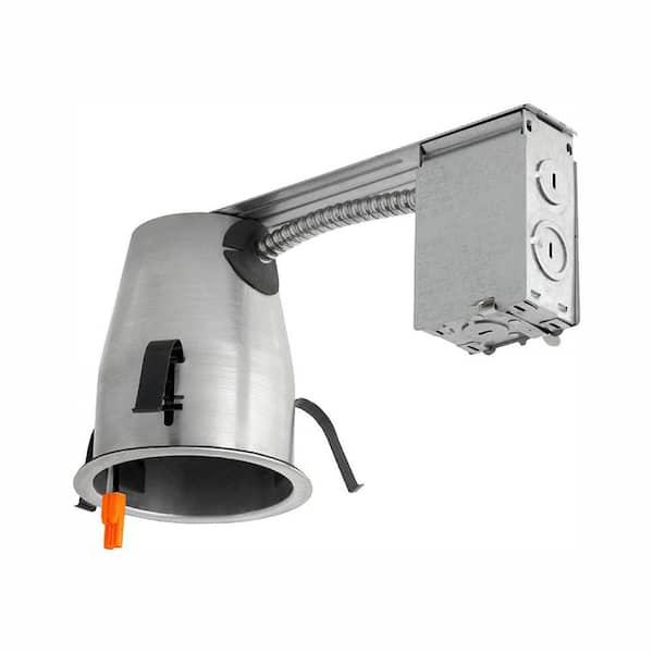 EnviroLite 4 in. White 3000K Canless Remodel Baffle Integrated LED Recessed  Light Kit EV490111WH30 - The Home Depot