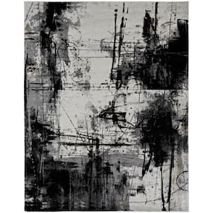 Black and Zinc 5 ft. 3 in. x 7 ft. 6 in. Area Rug