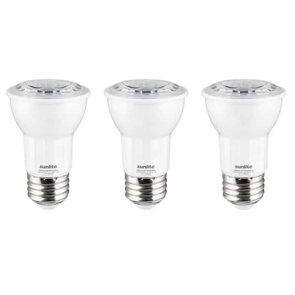 Sunlite 75-Watt Equivalent PAR16 Dimmable E26 Medium Base LED Light Bulb in Soft White 3000K (3-Pack)