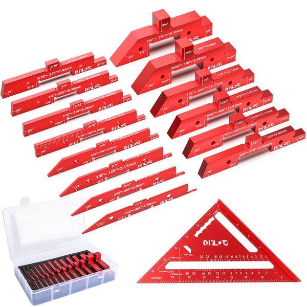 Angel Sar 14-Pieces Aluminum Setup Blocks Setup Blocks, Height Gauge ...