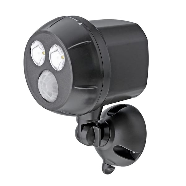 Mr Beams 400 Lumen Outdoor Brown Weatherproof Wireless Battery Powered LED Ultra Bright Spot Light with Motion Sensor