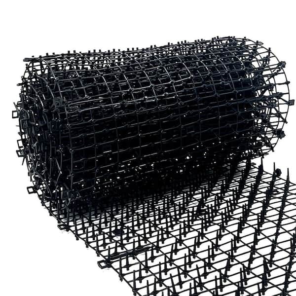 12 ft. Plastic Cat Scat Mat with Spikes for Indoor and Outdoor Use, Deters Pets from Gardens and Furniture