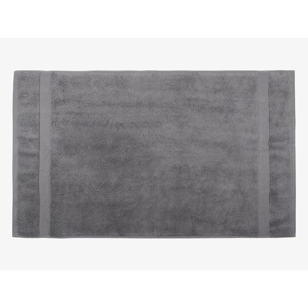 Anjee 16x23.5 inches Bathroom Rugs, Dirt Resistant and Quick Dry Shower  Floor Mat, Non Slip Bath Rug for Bathroom, Gray