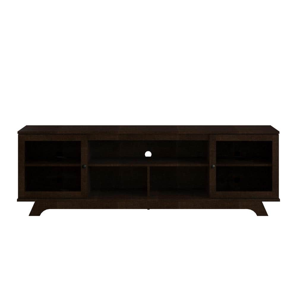 Privett 71.61 in. Espresso TV Stand for TVs up to 80 in.