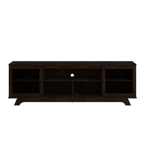 Privett 71.61 in. Espresso TV Stand for TV's up to 80 in.