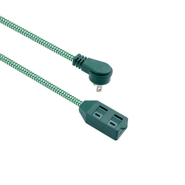 HDX 10 ft. 16-Gauge/2 Green Braided Extension Cord