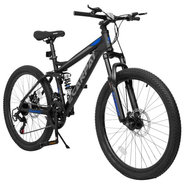 Zeus & Ruta 26 in. Mountain Bike with 21-Speed Full Suspension and
