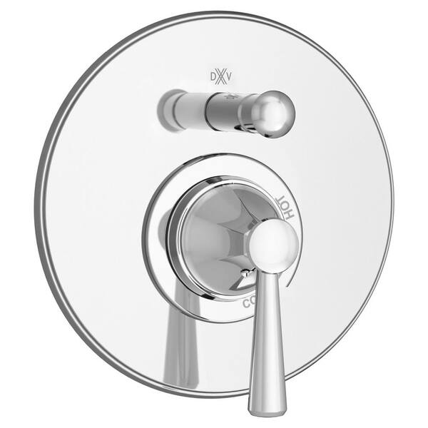 DXV Fitzgerald 1-Handle Wall Mount Pressure Balance Tub/Shower Valve Trim Kit in Polished Chrome (Valve Not Included)