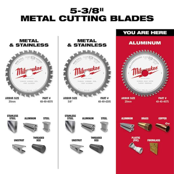 5-3/8" 50T Carbide Tip Aluminum Cutting Saw Blade 