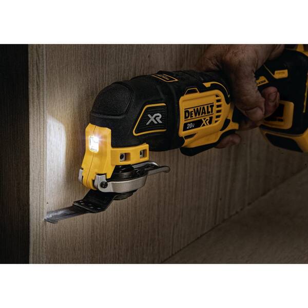 Veluddannet flydende Motley DEWALT 20V Maximum Lithium-Ion Cordless Brushless 4 Tool Combo Kit and 20V XR  Cordless 3 in. Cut-Off Tool DCK4050M2WS438B - The Home Depot