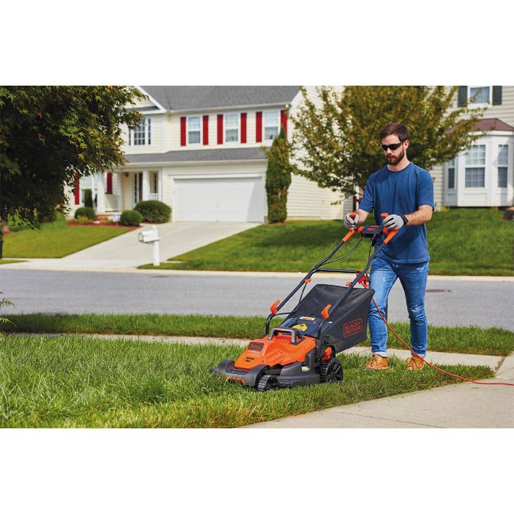 15 in. 10 AMP Corded Electric Walk Behind Push Lawn Mower - 1