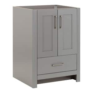 Westcourt 24 in. W x 22 in. D x 34 in. H Bath Vanity Cabinet without Top in Sterling Gray